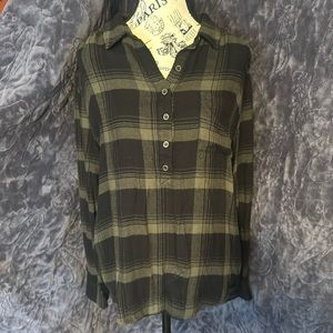Green and black flannel type